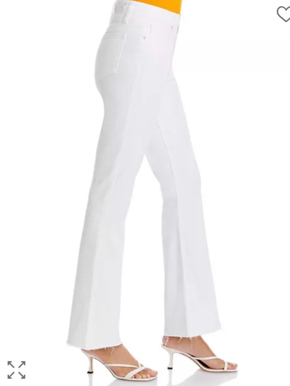 NEW Paige High-Rise White Flare Jeans